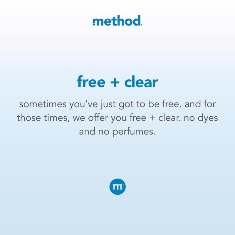 Method Free & Clear Scent Laundry Detergent Liquid 53.5 oz 1 pk