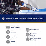 GE Painter's Pro Clear Acrylic Latex Painter's Caulk Sealant 10.1 oz