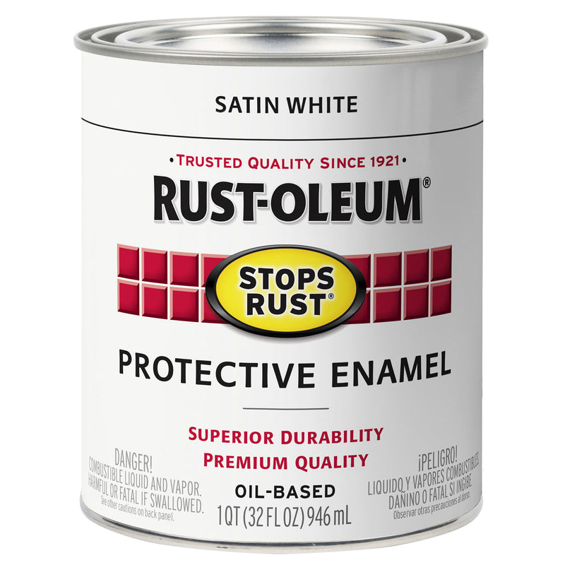 STOPS RUST ENAM WHT 1QT