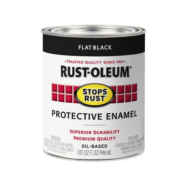 STOPS RUST ENAM FL BLK 1QT