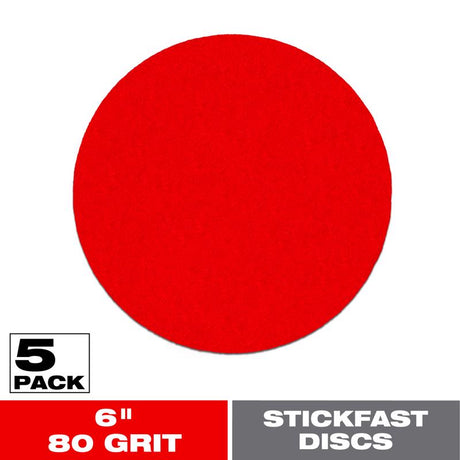 Diablo StickFast 6 in. Ceramic Blend Adhesive ROS Sanding Disc 80 Grit Coarse 5 pk