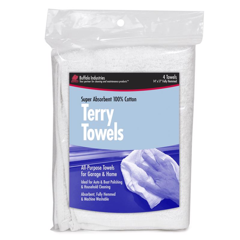 TERRY TOWELS 14X17" 4PK