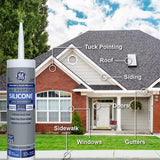 GE Window & Door White Silicone 1 Window and Door Caulk Sealant 10.1 oz