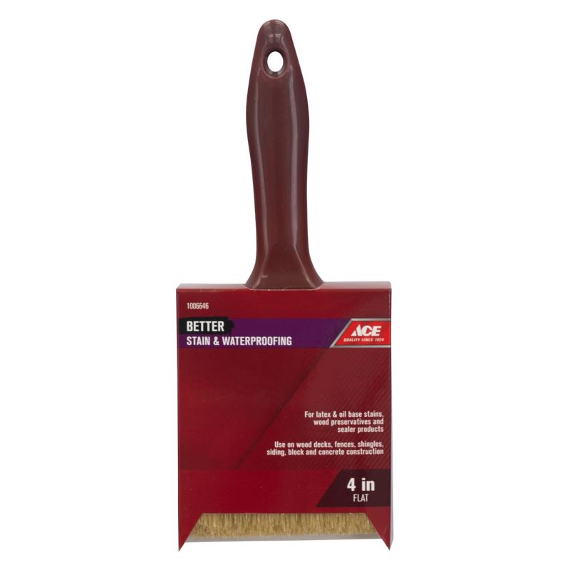 ACE STAIN BRUSH FLAT 4"
