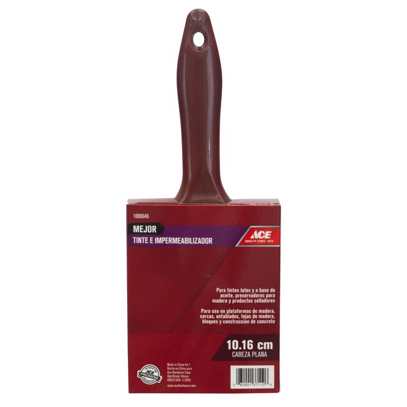 Ace Better 4 in. Flat Stain Brush