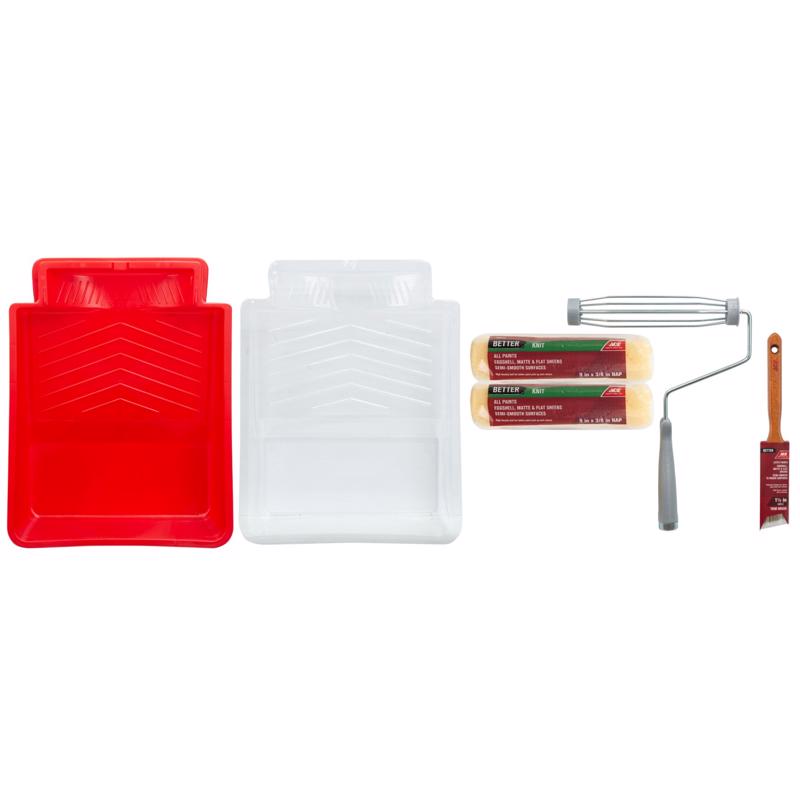 Ace Better Plastic 10 in. W X 13 in. L Paint Tray Set