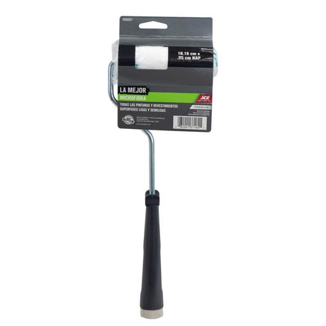 Ace Best Microfiber 4 in. W X 3/8 in. Mini Paint Roller with Frame 1 pk
