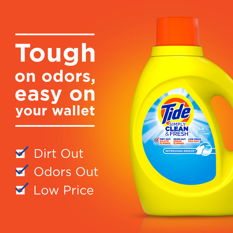 Tide Simply Clean & Fresh Refreshing Breeze Scent Laundry Detergent Liquid 31 oz 1 pk