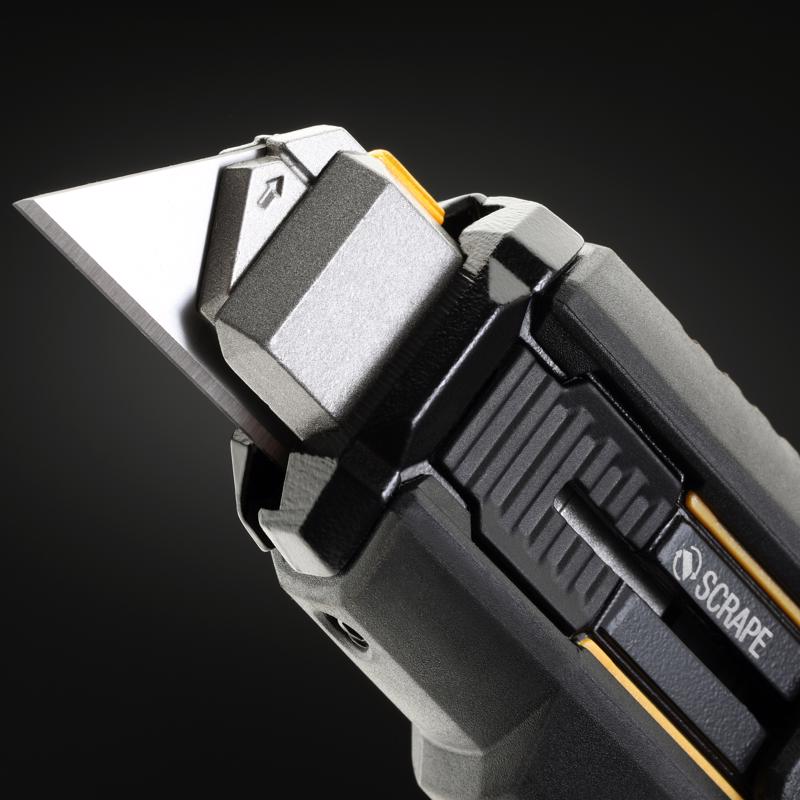ToughBuilt 6.5 in. Sliding Scraper Utility Knife Black 1 pc