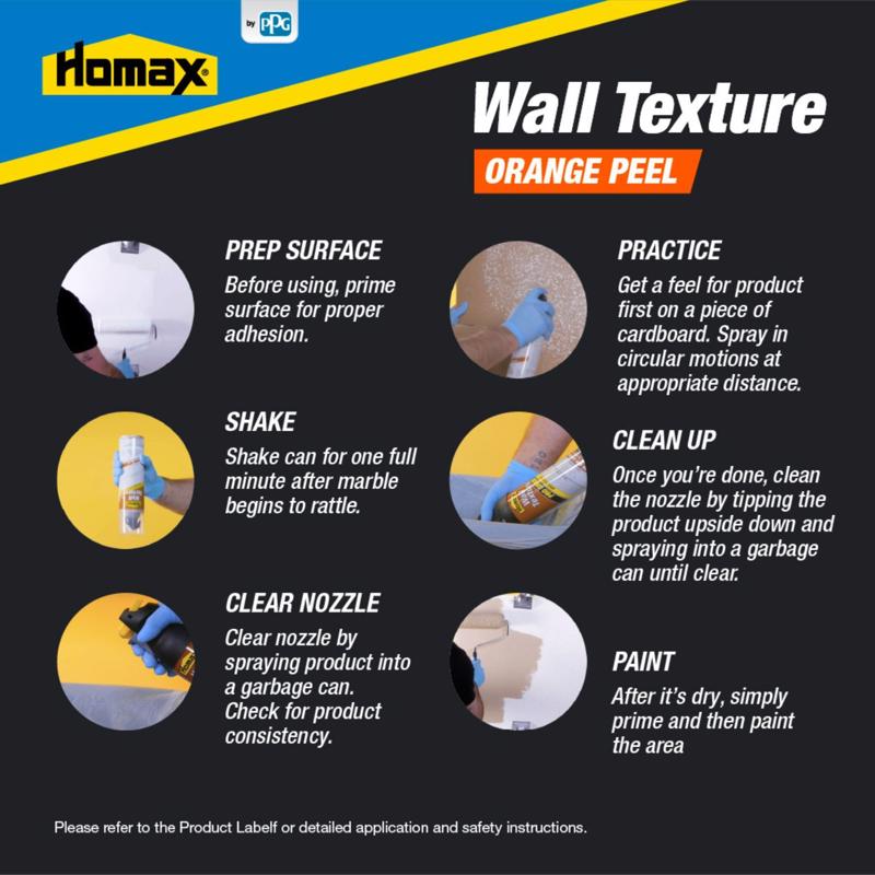Homax White Oil-Based Orange Peel Spray Texture 10 oz