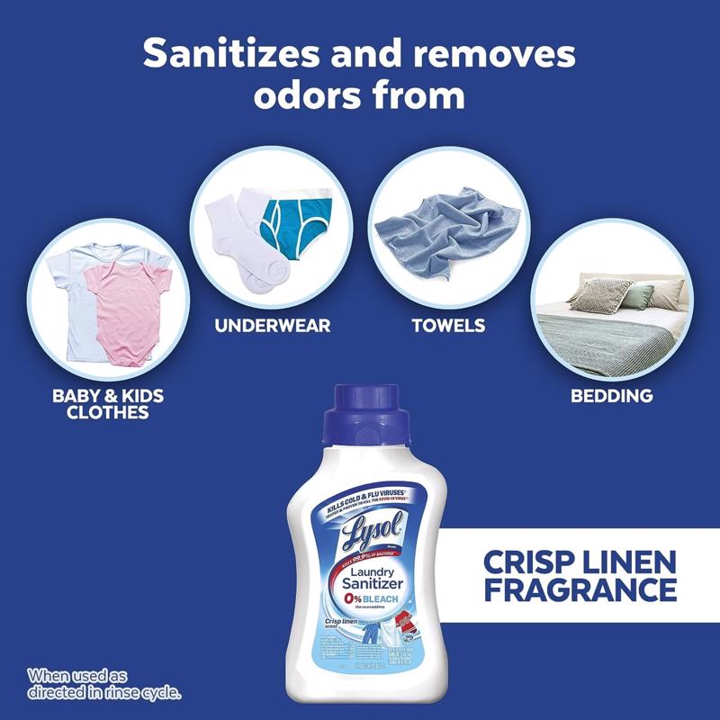 Lysol Crisp Linen Scent Fabric Sanitizer Liquid 41 oz 1 pk