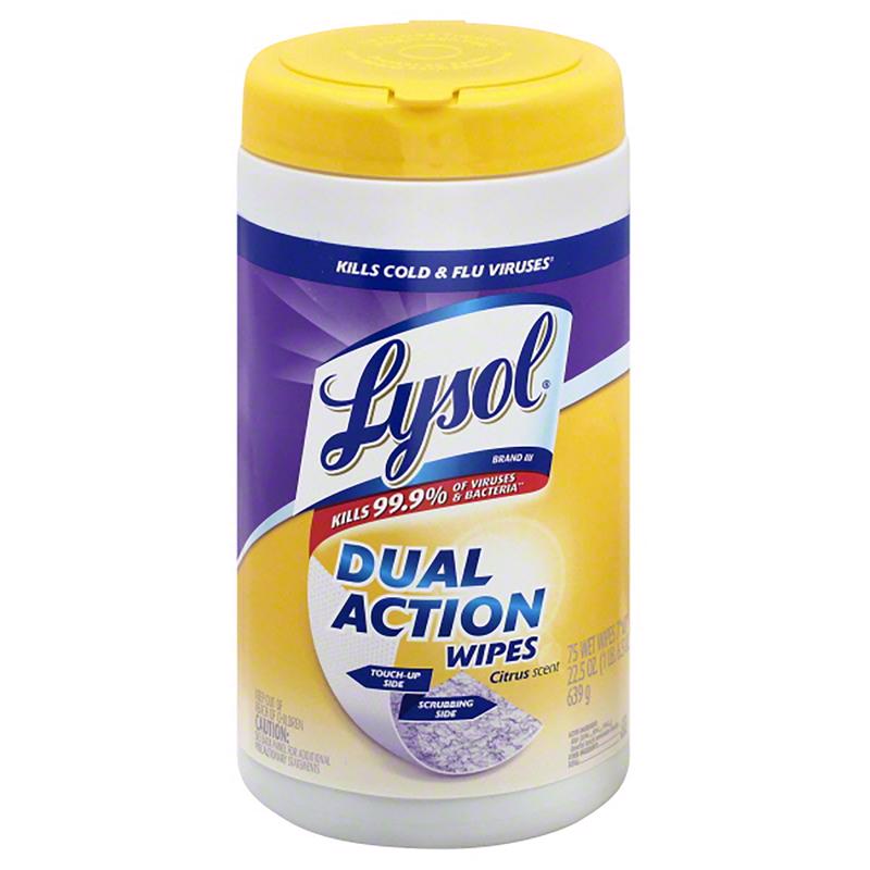 LYSOL DUL ACT WIPES 75PK
