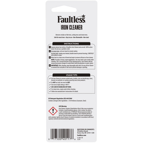 Faultless No Scent Sticky Residue Remover Gel 1 oz 1 pk