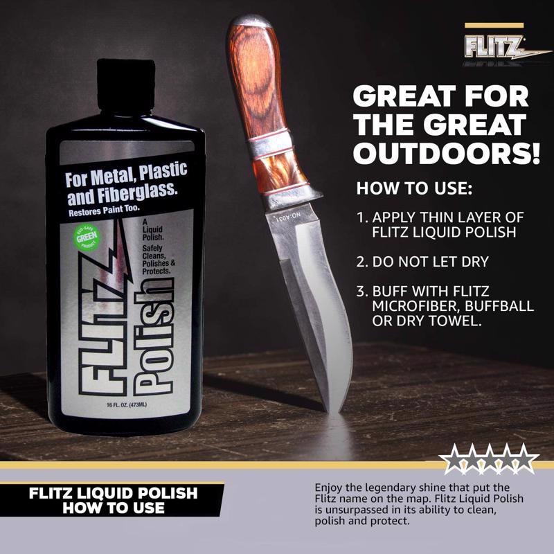 Flitz No Scent Metal Polish 3.4 oz Liquid