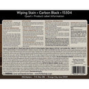 Old Masters Semi-Transparent Carbon Black Oil-Based Wiping Stain 1 qt