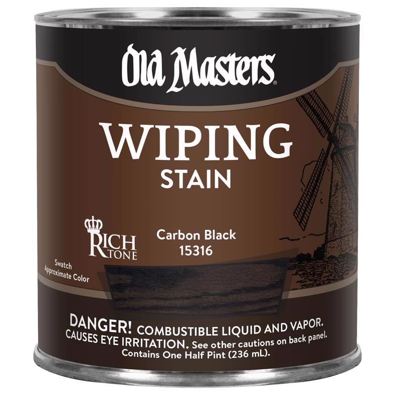 Old Masters Semi-Transparent Carbon Black Oil-Based Wiping Stain 1/2 pt