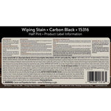 Old Masters Semi-Transparent Carbon Black Oil-Based Wiping Stain 1/2 pt