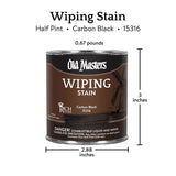 Old Masters Semi-Transparent Carbon Black Oil-Based Wiping Stain 1/2 pt