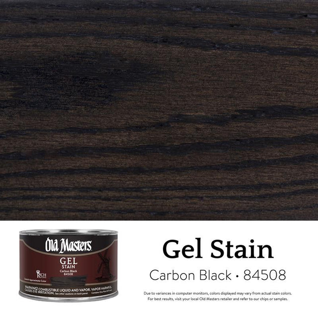 GEL STAIN CRBN BLK 1PT