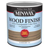 Minwax Wood Finish Semi-Transparent Classic Gray Water-Based Acrylic Emulsion Wood Finish 1 qt