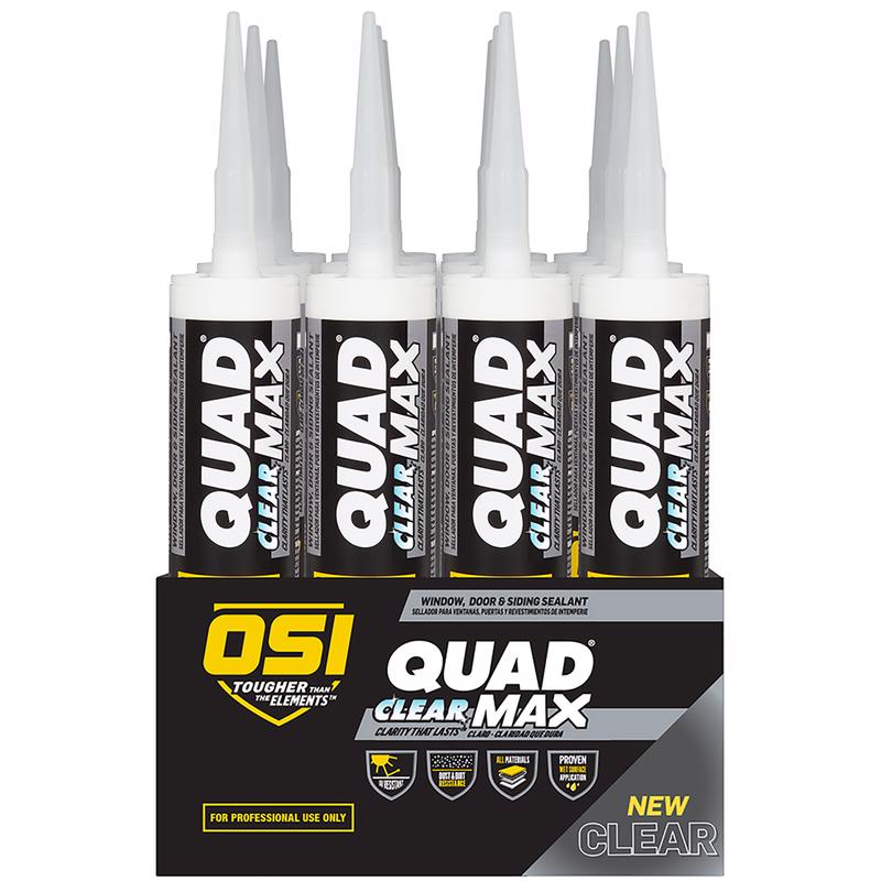 OSI Quad Clear Polymer Window and Door Sealant 9 oz