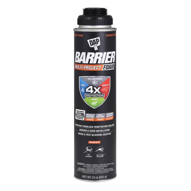 DAP Barrier Foam Orange Polyurethane Foam Multipurpose Barrier Foam 23 oz