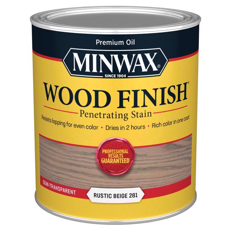 Minwax Wood Finish Semi-Transparent Rustic Beige Oil-Based Penetrating Wood Stain 1 qt