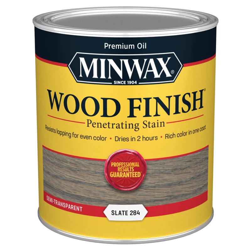 Minwax Wood Finish Semi-Transparent Slate Oil-Based Penetrating Wood Stain 1 qt