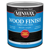 Minwax Wood Finish Solid True Black Water-Based Wood Stain 1 qt