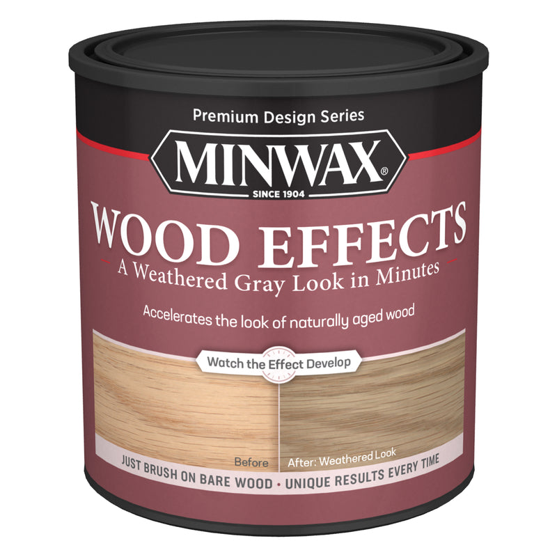 Minwax Wood Effects Semi-Transparent Weathered Gray Weathered Wood Accelerator 1 qt