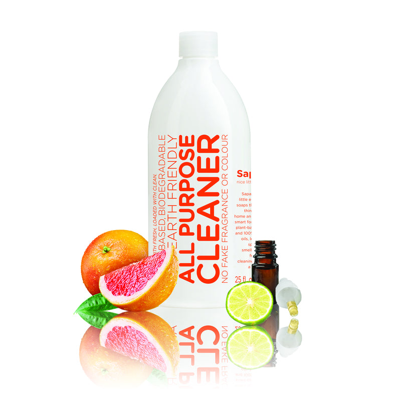 Sapadilla Grapefruit & Bergamot Scent Concentrated Organic All Purpose Cleaner Liquid 25 oz