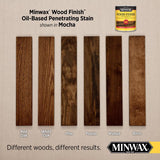 Minwax Wood Finish Semi-Transparent Mocha Penetrating Stain 1 qt. (4 Pack)
