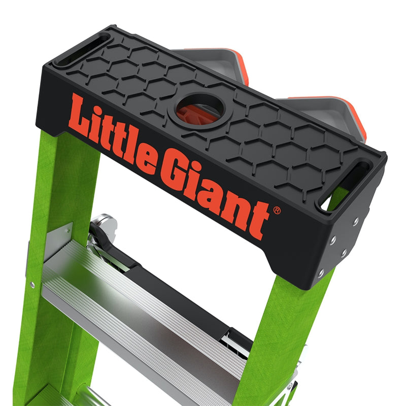 Little Giant King Kombo 10 ft. H Fiberglass Telescoping Multi-Position Ladder Type IAA 375 lb. capac