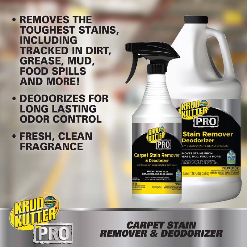 Krud Kutter Pro No Scent Carpet Stain Remover 32 oz Liquid