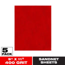 Diablo SandNet 9 in. L X 11 in. W 400 Grit Ceramic Blend All Purpose Sandpaper 5 pk