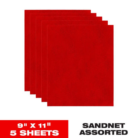 Diablo SandNet 9 in. L X 11 in. W Assorted Grit Ceramic Blend All Purpose Sandpaper 5 pk