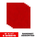 Diablo SandNet 9 in. L X 11 in. W Assorted Grit Ceramic Blend All Purpose Sandpaper 5 pk