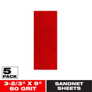 Diablo SandNet 9 in. L X 3-2/3 in. W 80 Grit Ceramic Blend All Purpose Sandpaper 5 pk