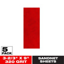 Diablo SandNet 9 in. L X 3-2/3 in. W 320 Grit Ceramic Blend Sanding Sheet 5 pk