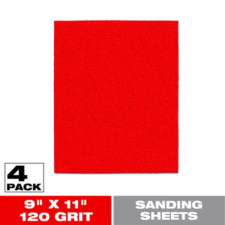 Diablo 9 in. L X 11 in. W 120 Grit Aluminum Oxide Sanding Sheet 4 pk