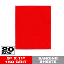 Diablo 9 in. L X 11 in. W 150 Grit Aluminum Oxide Sanding Sheet 20 pk