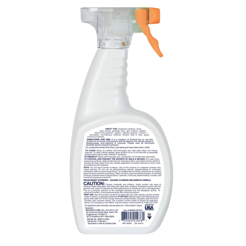 Bona PowerPlus Regular Scent Multi-Surface Cleaner Liquid 22 oz