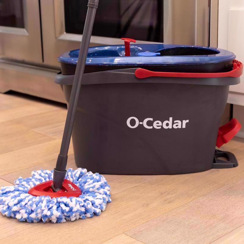O-Cedar EasyWring Rinse Clean 12 in. W Spin Mop with Bucket