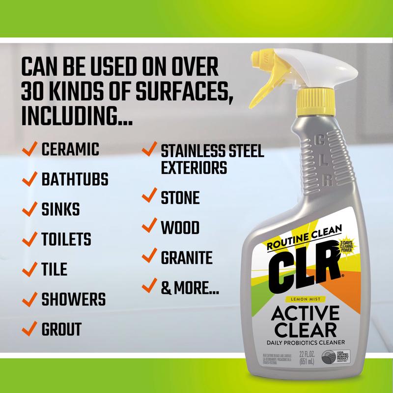 CLR Lemon Scent Probiotic Daily Cleaner 22 oz Liquid
