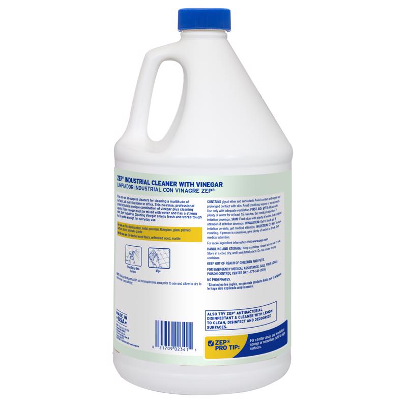 Zep Fresh Clean Scent All Purpose Cleaning Vinegar Liquid 1 gal