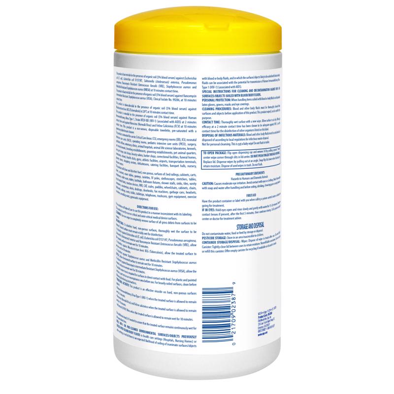 Zep Recycled Fibers Disinfecting Wipes 80 pk
