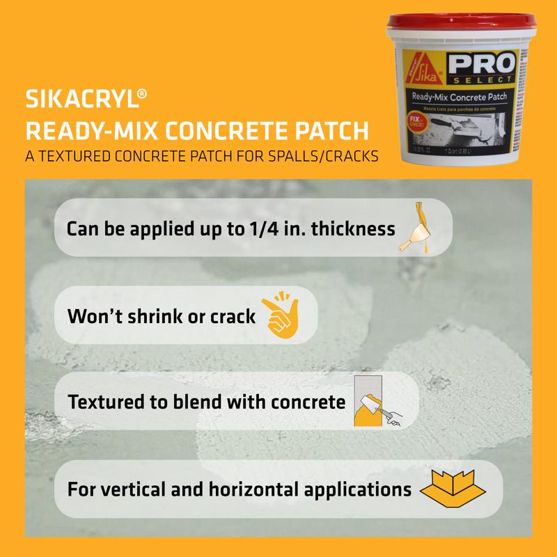 Sika Pro Select Concrete Patch 1 gal Gray