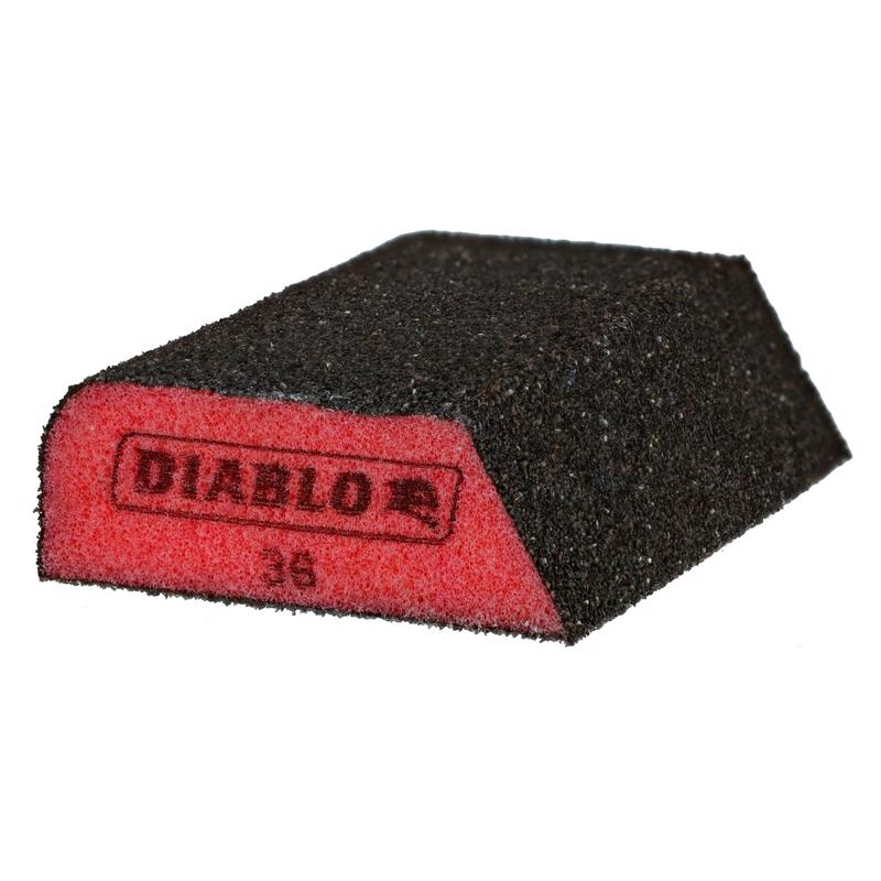 Diablo 4 in. L X 2-1/2 in. W X 1 in. 36 Grit Ultra Coarse Dual Edge Sanding Sponge