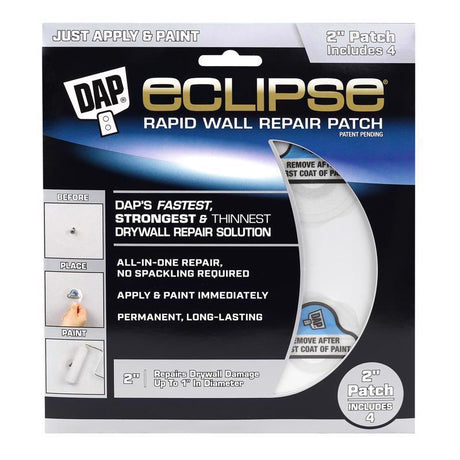 DAP 7079809161 2 in. Eclipse Rapid Wall Repair Patch - Pack of 6