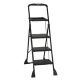 FLD STEP STOOL BLK 3STP